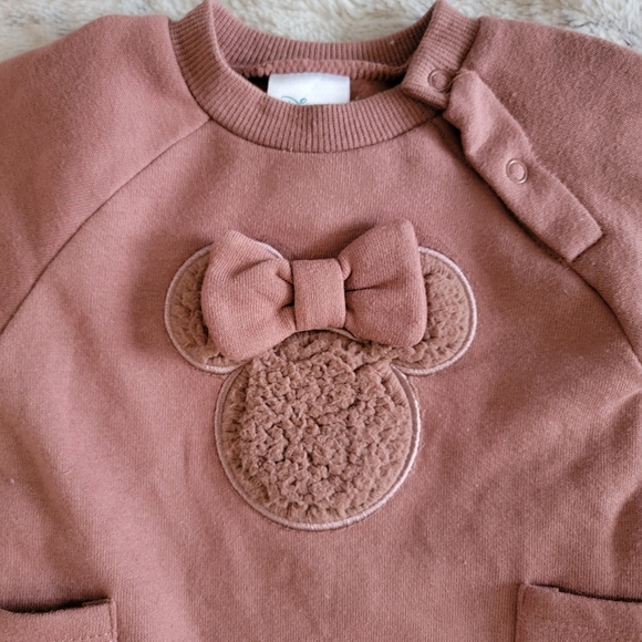 Disney Baby Minnie Mouse Winter Warm Outfit Romper 0-3 Months - Picture 4 of 7